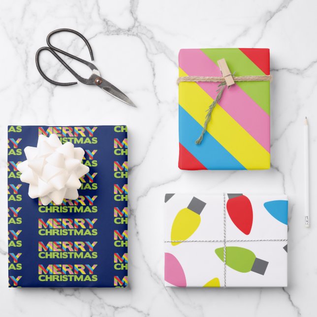 Navidades luminosos iluminan hojas de papel de aju (Anverso)