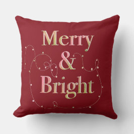 Navidades Lux: Cojín decorativo merry y brillante