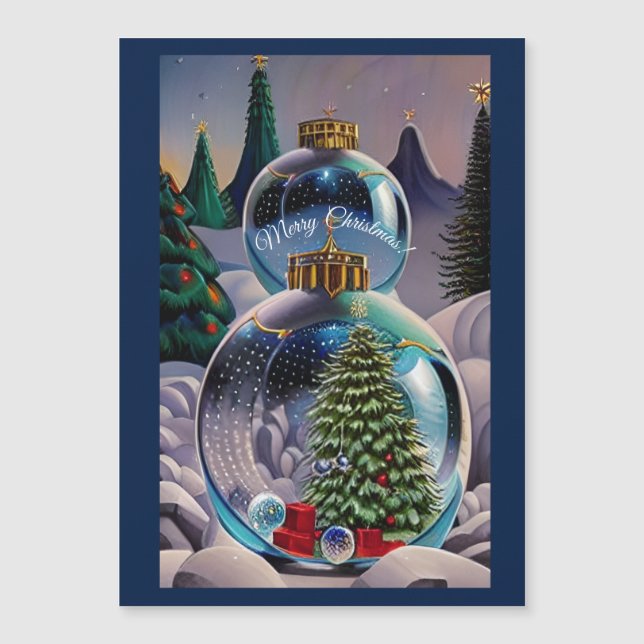 Navidades mágicos con texto personalizado (Anverso)