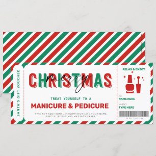 Navidades Manicure Pedicure Gift Voucher Mani Pedi