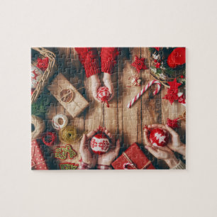 Navidades Manos Jigsaw Puzzle