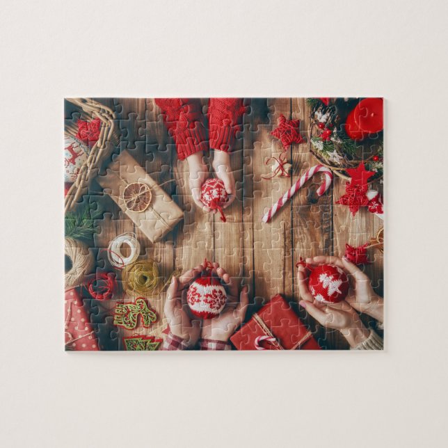 Navidades Manos Jigsaw Puzzle (Horizontal)