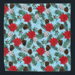 Navidades Mascota Bandana<br><div class="desc">Vestir a su bebé de piel para Navidades con mi Poinsettia y Pinecone Bandana</div>