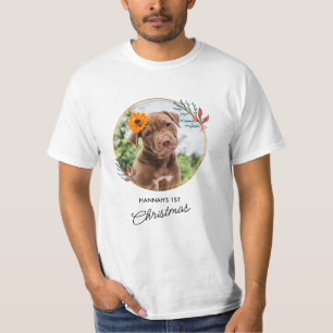 Navidades mascotas Personalizan La Camiseta Fotogr