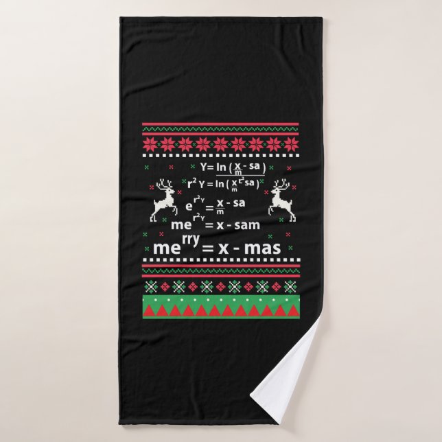 NAVIDADES MATH (Toalla de baño)