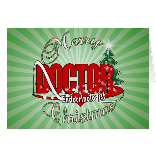 NAVIDADES médicas Endocrinólogo (Anverso (Horizontal))