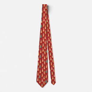Navidades meerkat con corbata de cuello