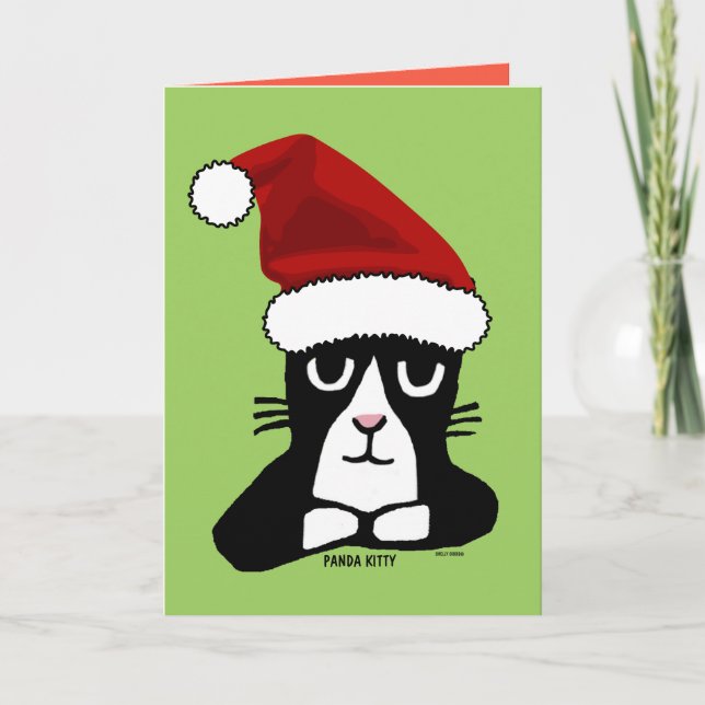 NAVIDADES MEOWY PANDA KITTY Tarjetas de felicitaci (Anverso)