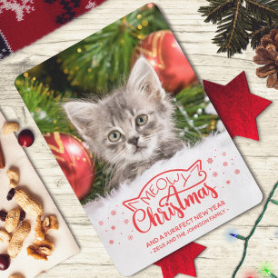 Navidades Meowy y una tarjeta de foto perfecta par