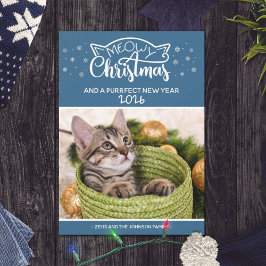 Navidades Meowy y una tarjeta de foto perfecta par