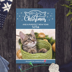 Navidades Meowy y una tarjeta de foto perfecta par