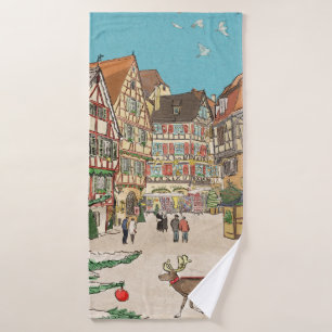 Navidades Mercado Estrasburgo Francia Retro