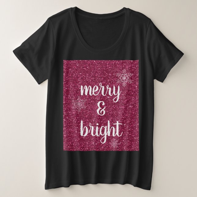 Navidades merry y brillantes copos de nieve Purpur (Anverso del diseño)