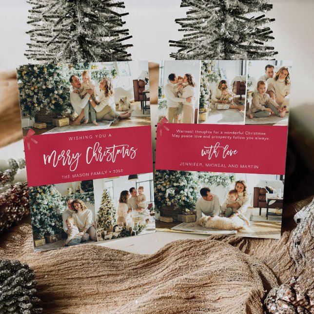 Navidades minimalistas con tarjeta fotográfica (Subido por el creador)