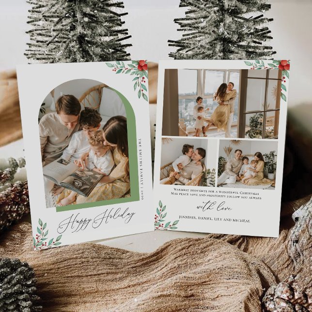 Navidades minimalistas con tarjeta fotográfica (Subido por el creador)