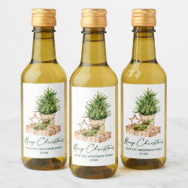 Navidades Minimalistas de color acuático caligrafí