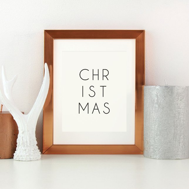 Navidades Minimalistas modernos: Impresión artísti (Subido por el creador)