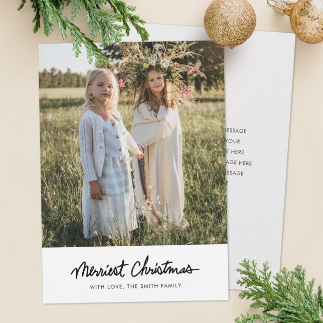 Navidades Minimalistas simples tarjeta de vacacion (Subido por el creador)