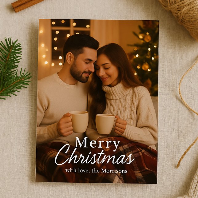 Navidades minimalistas Tarjeta de vacaciones Neutr (Subido por el creador)