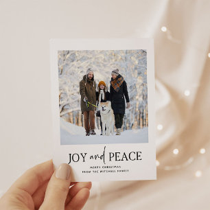 Navidades minimalistas Tarjeta fotográfica de pr