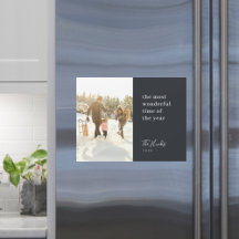 Navidades minimalistas Tarjeta magnética moderna y