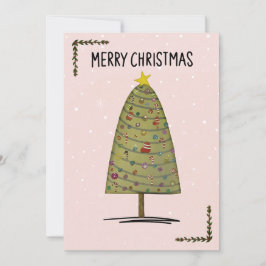 Navidades minimalistas Tarjeta Navidades ilustrado