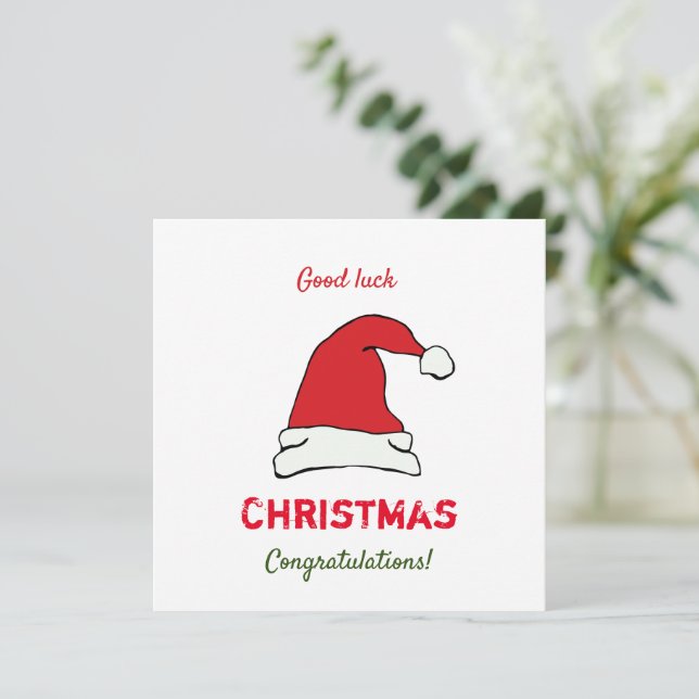 Navidades minimalistas y Año Nuevo Feliz (Anverso de pie)