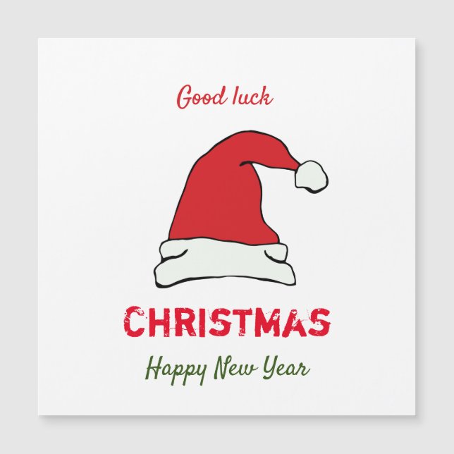 Navidades minimalistas y Año Nuevo Feliz (Anverso)