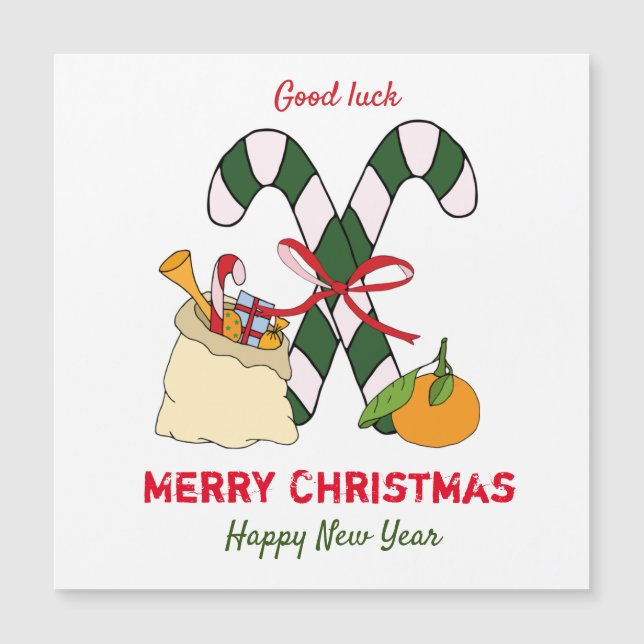 Navidades Minimalistas y feliz Año Nuevo (Anverso)