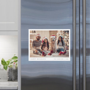 Navidades Mínimos Foto Tarjeta de imán familiar mo