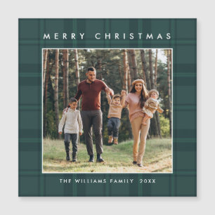 Navidades Mínimos Retro Trazan Tarjeta Magnética D