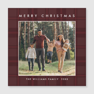 Navidades Mínimos Retro Trazan Tarjeta Magnética D
