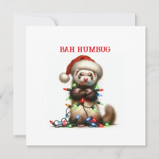 Navidades Mischief Ferret enredado (Anverso)