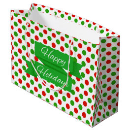 Navidades Modelo de punto Polka Bolsa de regalo gr