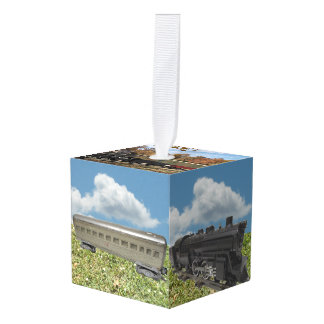 Navidades Modelo de Trenes Cubo Ornamento