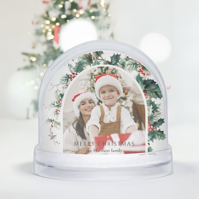 Navidades modernos: Arco fotográfico con Holly Sno (Subido por el creador)