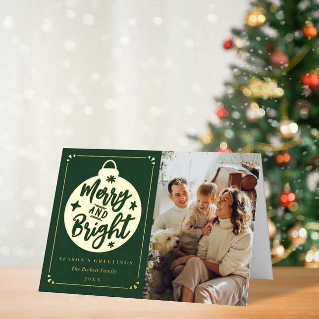 Navidades modernos brillantes y merry bauble foto  (Subido por el creador)