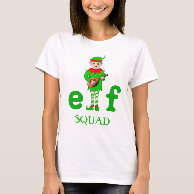 Navidades modernos camiseta del musical Elf Squad (Anverso)