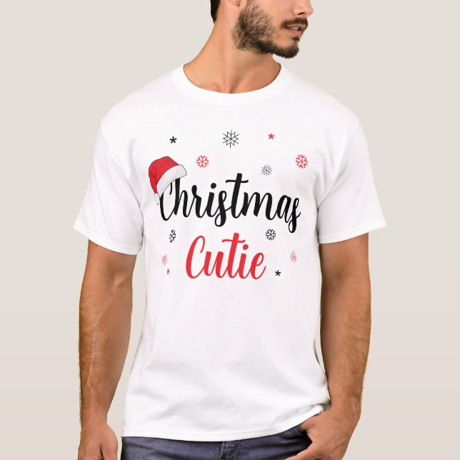 Navidades modernos citan una camiseta de Santa Hat (Anverso)