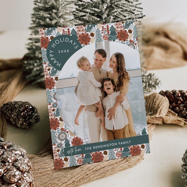 Navidades modernos del Boho Hygge Foto Tarjeta de  (Subido por el creador)