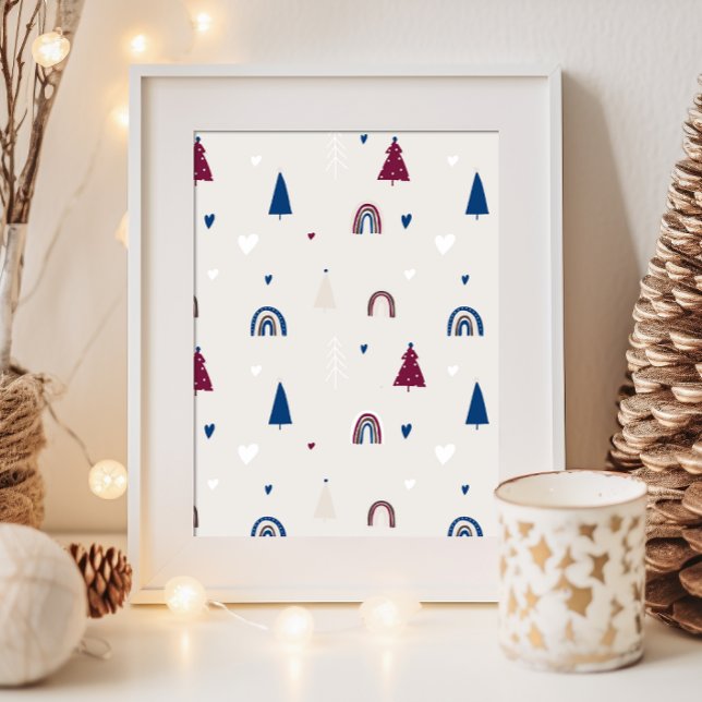 Navidades modernos del Boho Impresión de arte en p (Subido por el creador)
