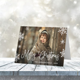 Navidades modernos Felices Fiestas 3 Tarjeta de FO