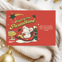 Navidades modernos Invitación de embarazo infantil