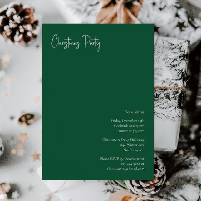 Navidades modernos | Invitación del Partido Verde (Subido por el creador)