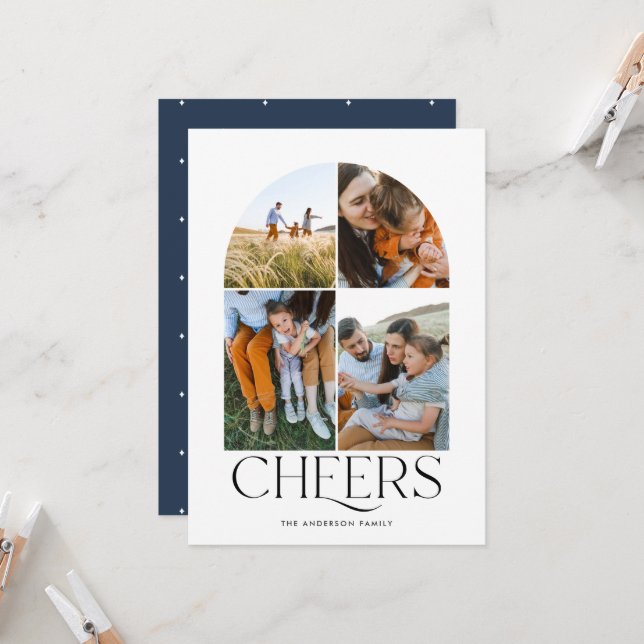 Navidades modernos multicolores azules 4 foto (Anverso/Reverso In Situ)