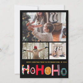 Navidades modernos saludan 3 tarjetas de vacacione