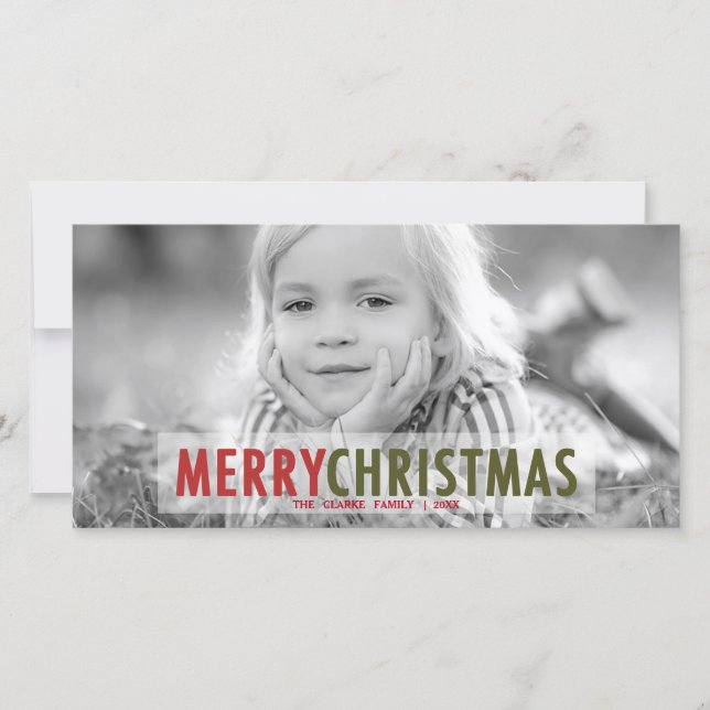 NAVIDADES MODERNOS | TARJETA DE FOTOGRAFÍA MODERNA (Anverso)