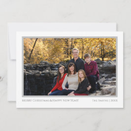 Navidades modernos Una tarjeta de foto
