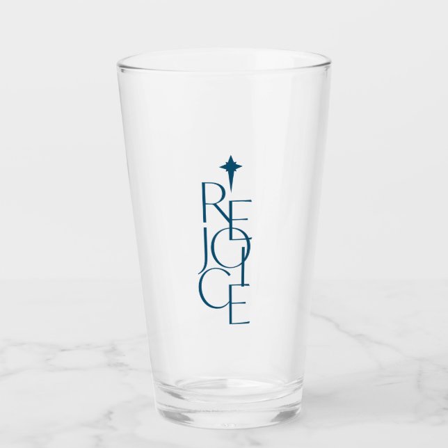 Navidades modernos y tipográficos REJOICE y estrel (Anverso)