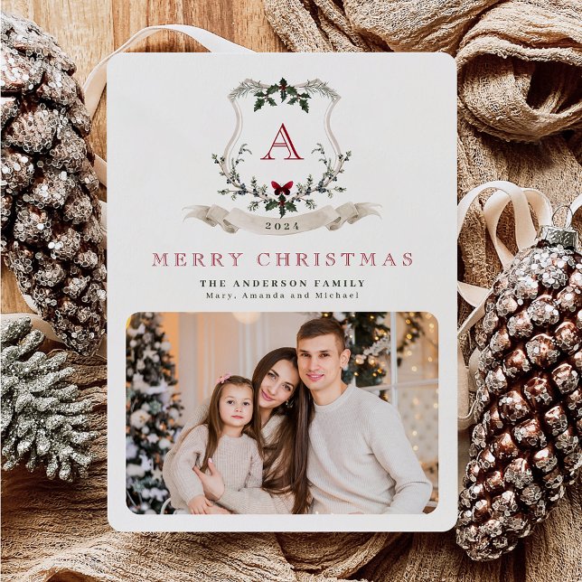 Navidades Monograma Una tarjeta de vacaciones foto (Subido por el creador)